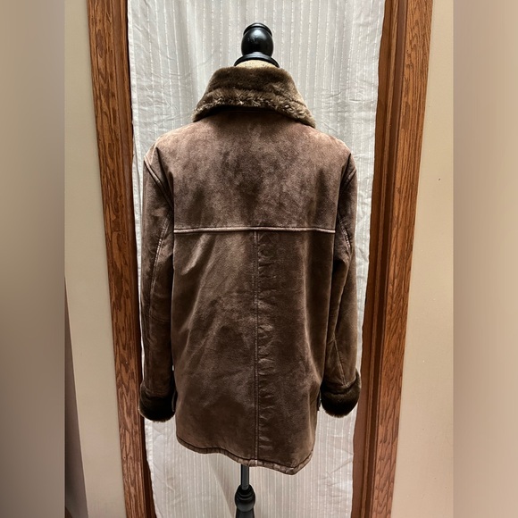 Dennis Basso Women's Brown Coat size S - Picture 3 of 8